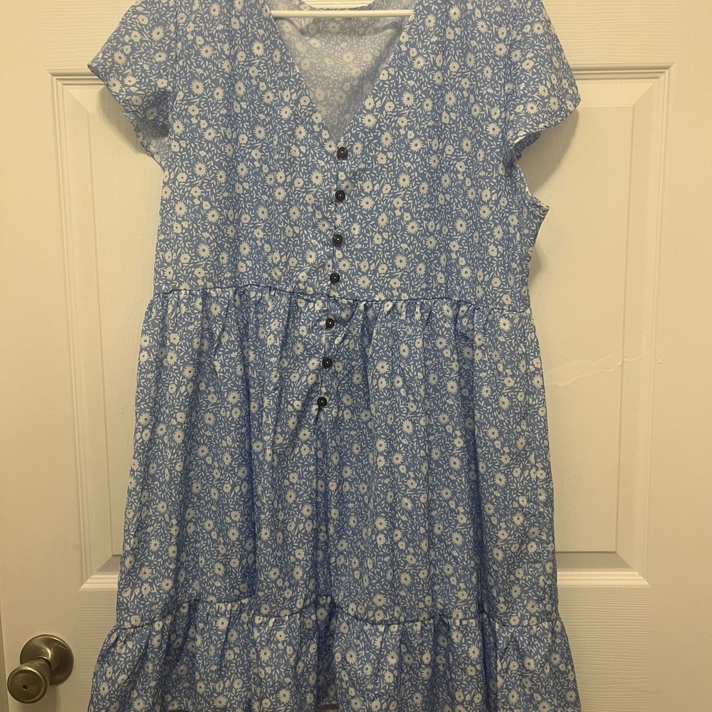 Blue Floral Dress